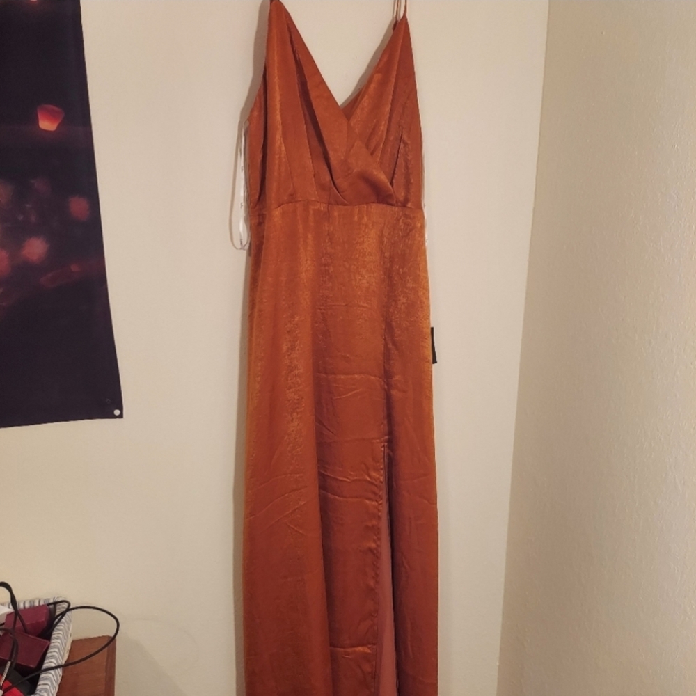 Lulu's Rust Orange Constantine dress